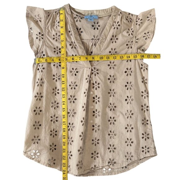Cece Size Small Woman Top Eyelet Floral - Picture 5 of 7